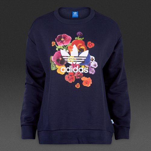 Adidas Originals Floral Sweater Black for Women